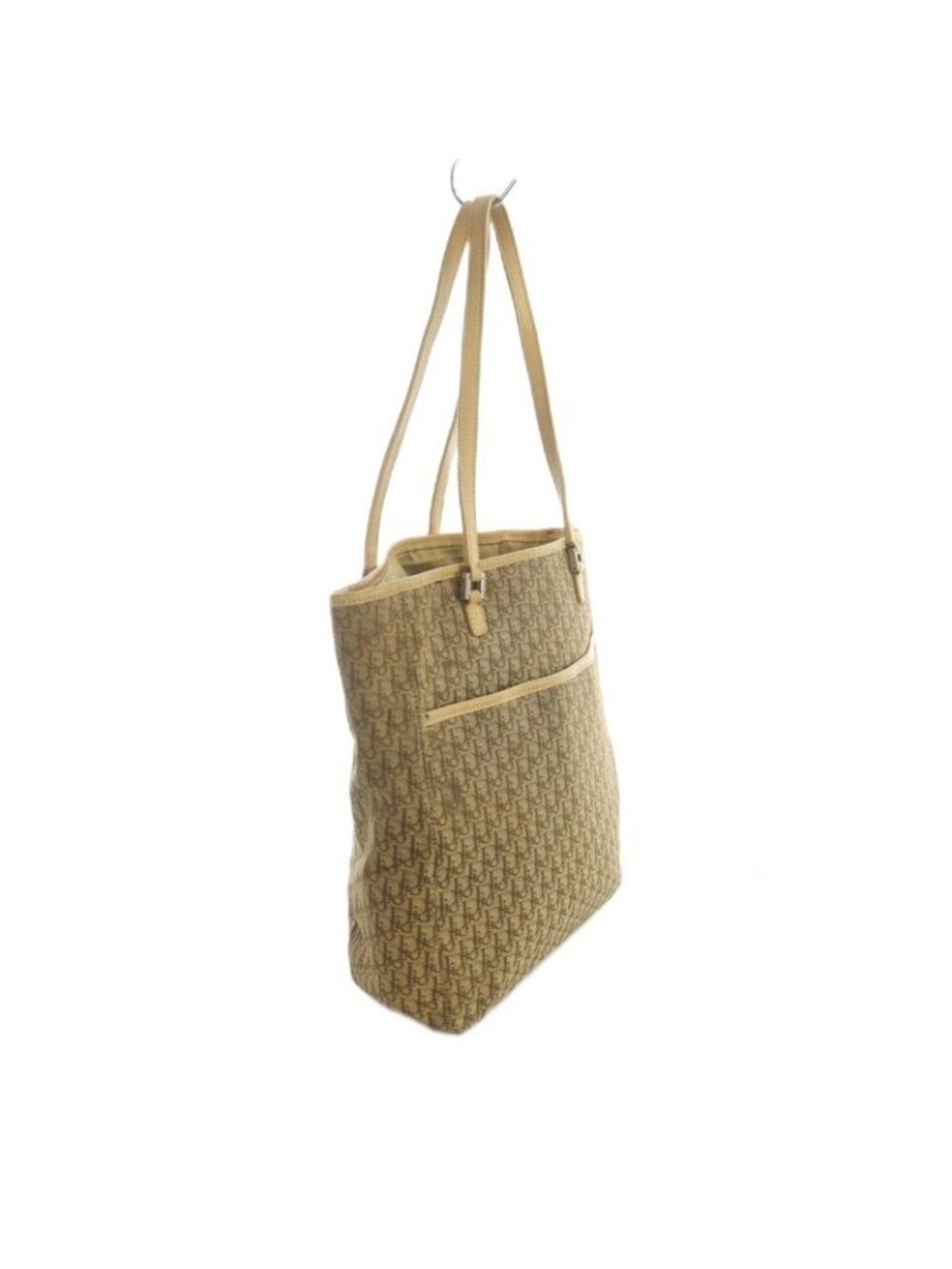 Dior Tote Hand Canvas Leather Trotter Brown - Picture 4 of 8
